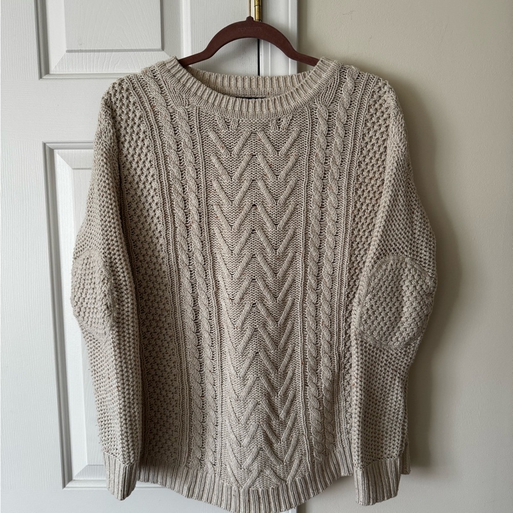 BDG Beige Cable Knit Sweater